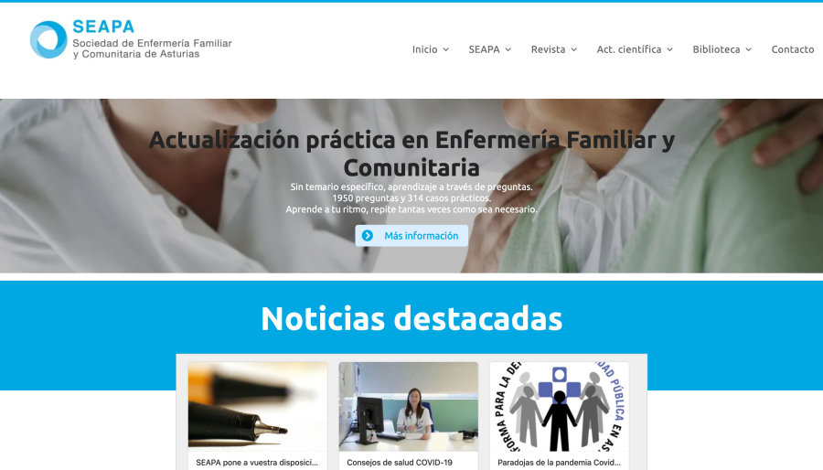 Web Sociedad Enfermería Familiar y Comunitaria